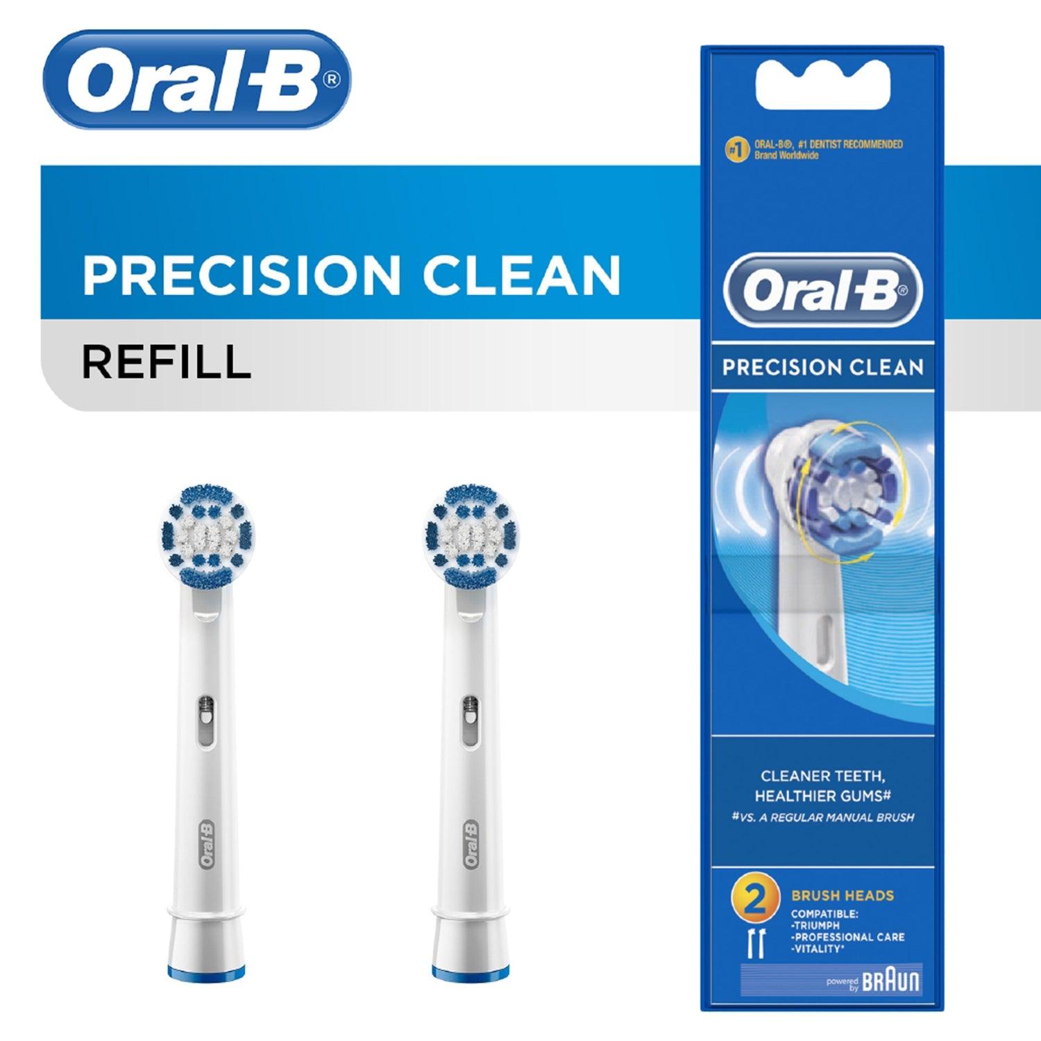 Oral B Replacement Crush Heads Precision Clean Refill Toothbrush - 2s - Southstar Drug