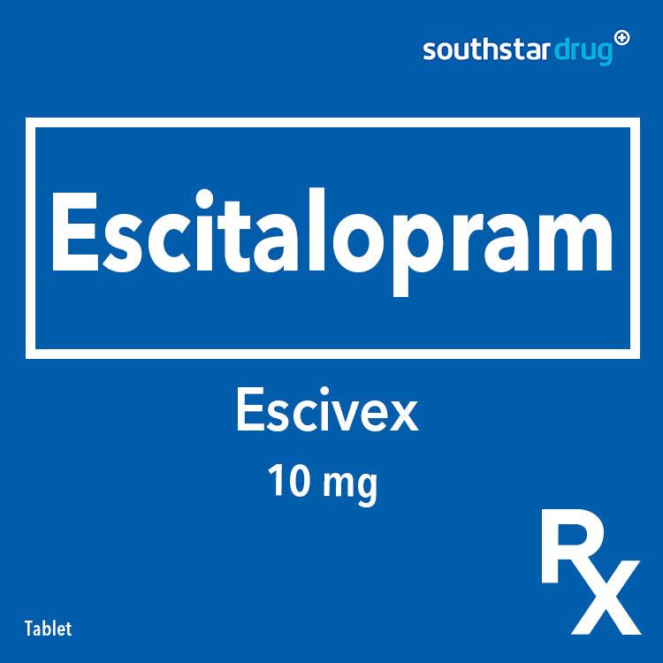 Rx: Escivex 10mg Tablet - Southstar Drug
