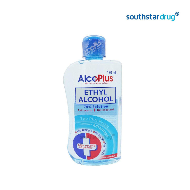 Alcoplus 70% Solution Ethyl Alcohol - 150ml - Southstar Drug