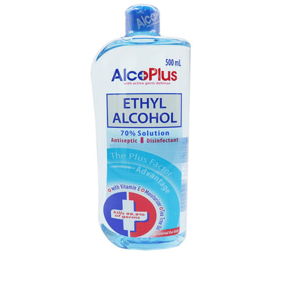 Alcoplus 70% Solution Ethyl Alcohol - 500ml - Southstar Drug