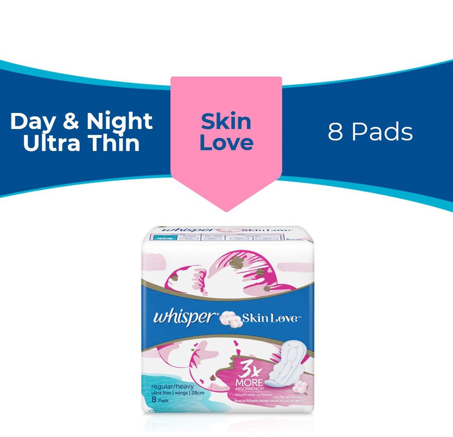 Whisper Skin Love All Night Ultra Slim (28cm) with Wings - 8s - Southstar Drug