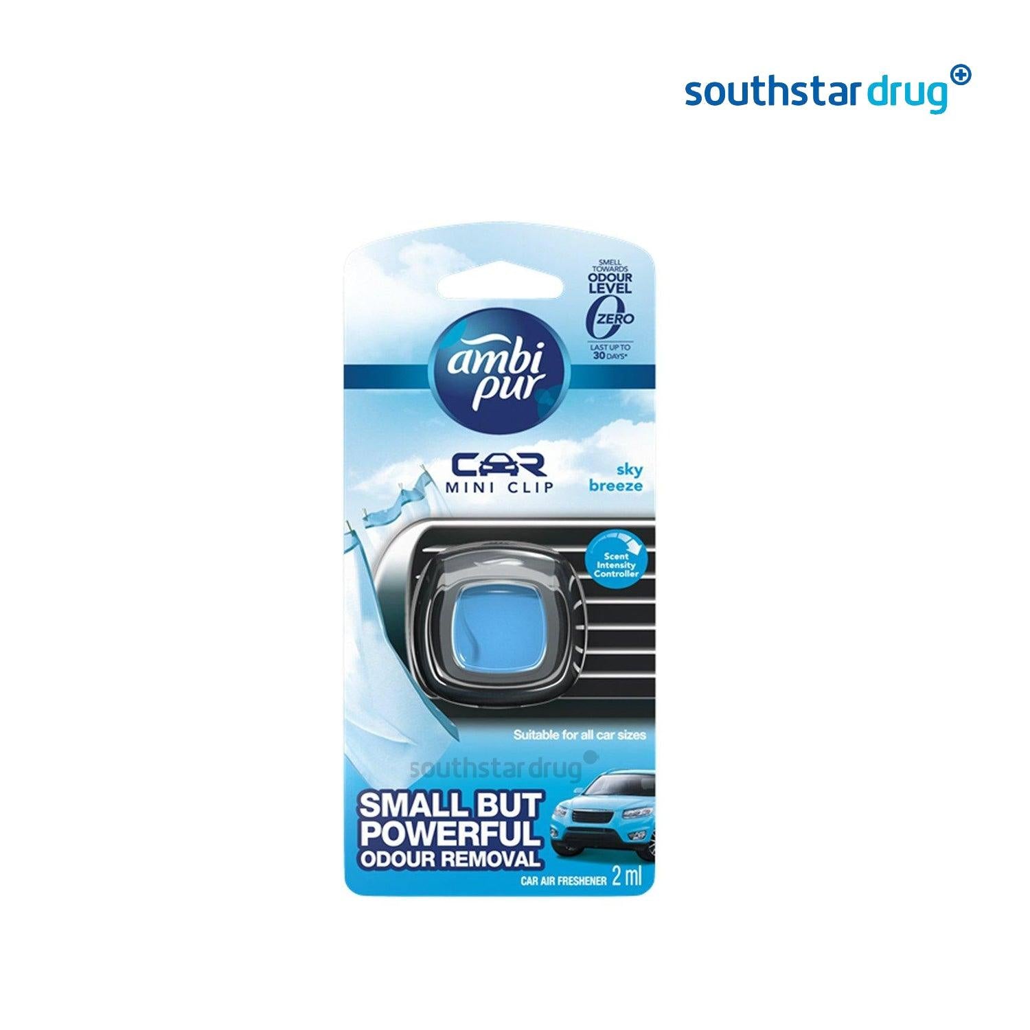 Ambipur Car Vent Clip Sky breeze Air Freshener 2 ml - Southstar Drug