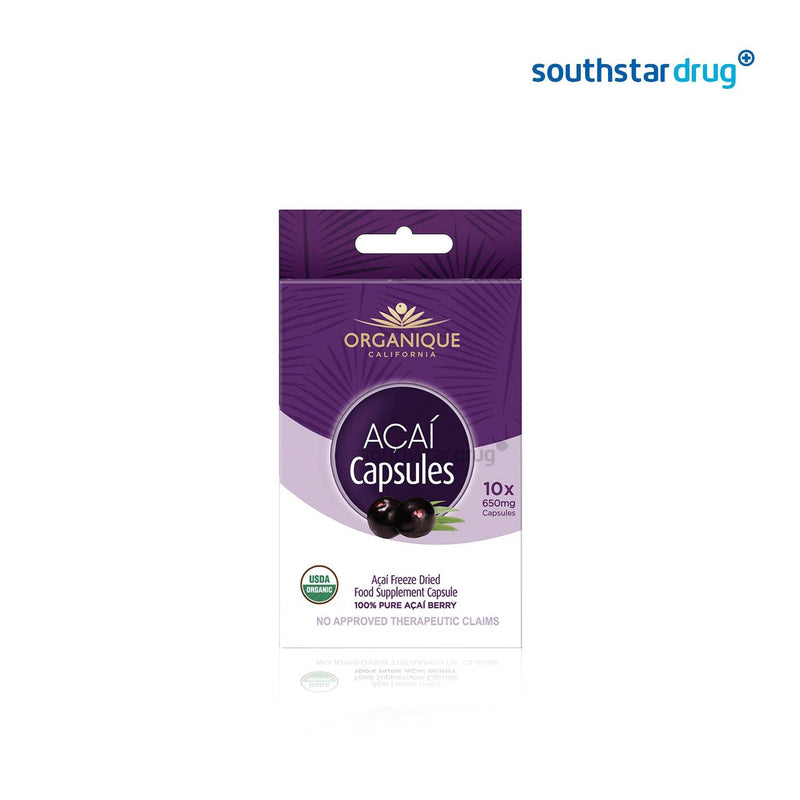 Organique Acai Freeze Dried Capsule - Southstar Drug