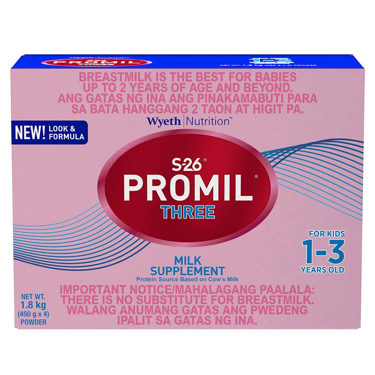 S26 Promil Three 1 to 3 years 1.8 Kg Box - Southstar Drug