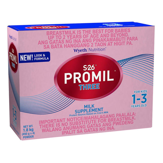 S26 Promil Three 1 to 3 years 1.8 Kg Box - Southstar Drug