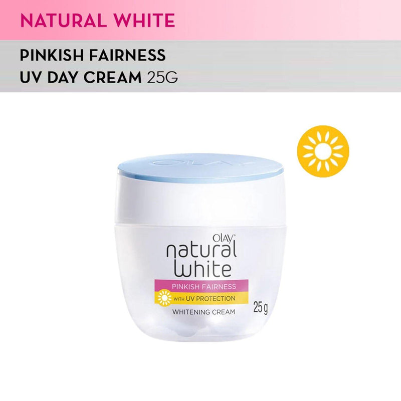 Olay Skin Natural White Pinkish Fairness with UV Protection Whitening Cream 25 g - Southstar Drug