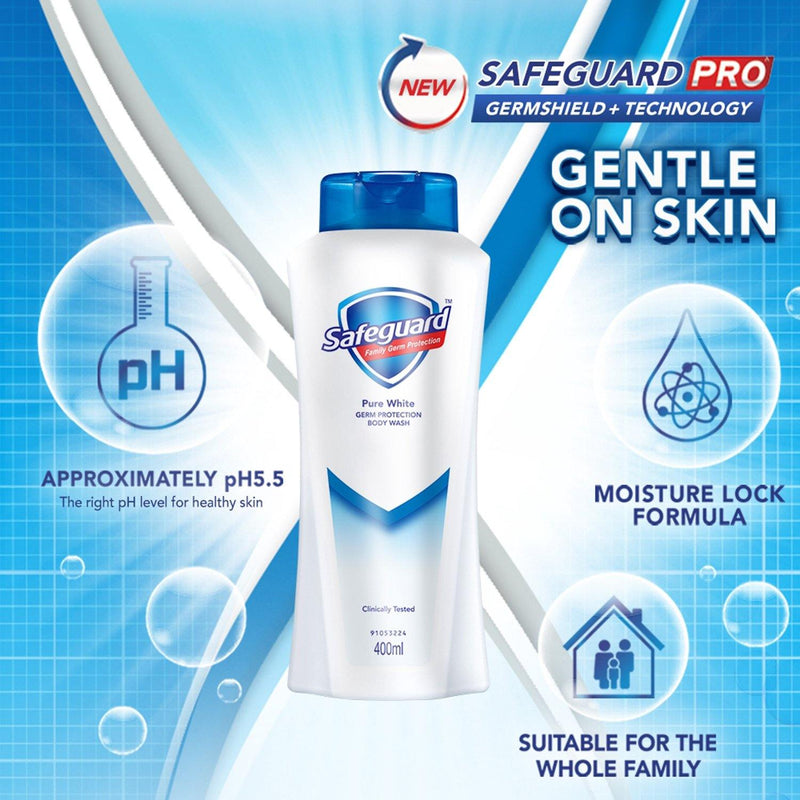 Safeguard Pure White Body Wash 200ml - Southstar Drug