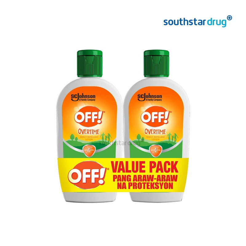 Off Mosquito Repellent Lotion Overtime Twin Pack (100ml x 2) - Southstar Drug