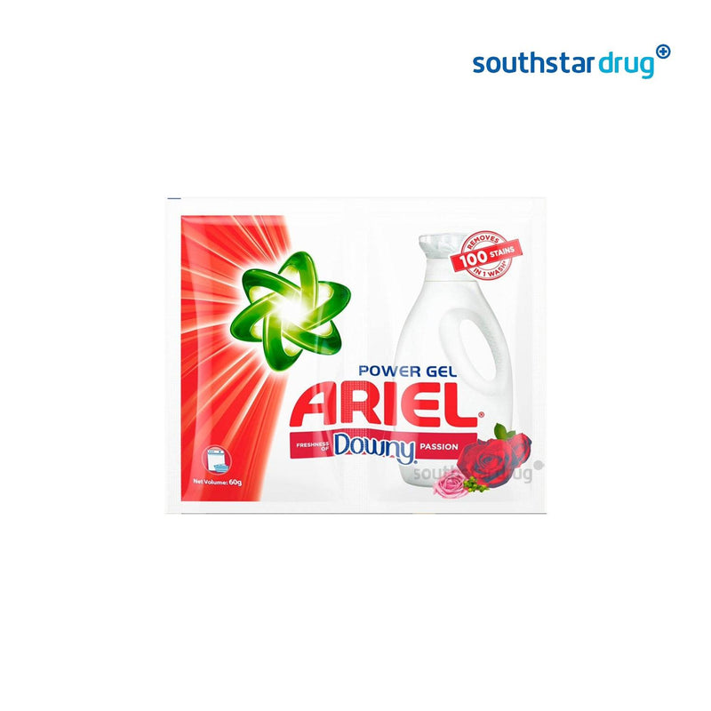 Ariel Power Gel Floral Passion Liquid Detergent 60 g - 6s - Southstar Drug