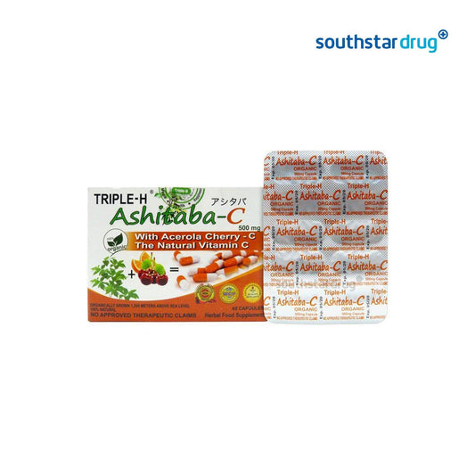 Ashitaba - C Triple H 500 mg Capsule - 20s - Southstar Drug