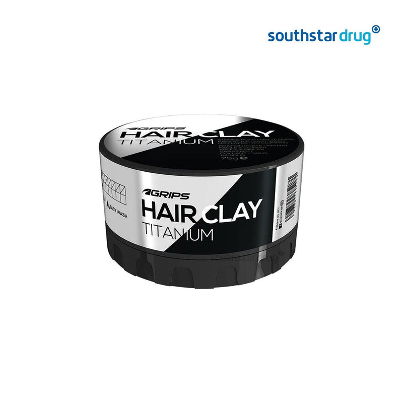 Grips Hair Clay Titanium 75 g - Southstar Drug
