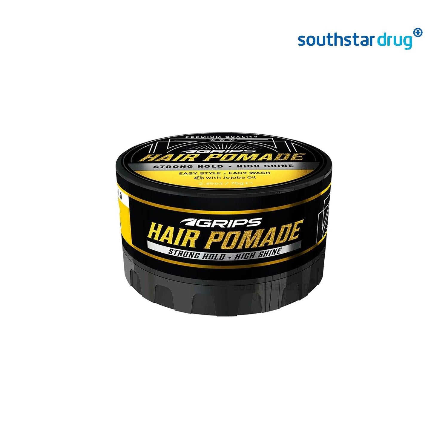 Grips Hair Pomade Wax 75 g - Southstar Drug