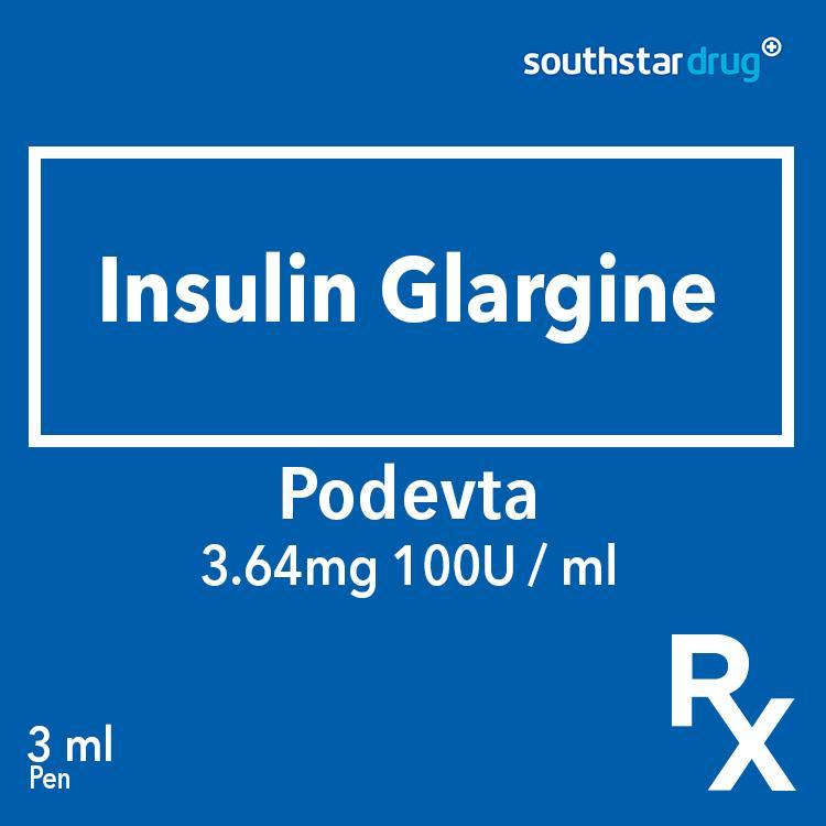 Rx: Podevta 3.64 mg 100U / ml 3 ml - Southstar Drug