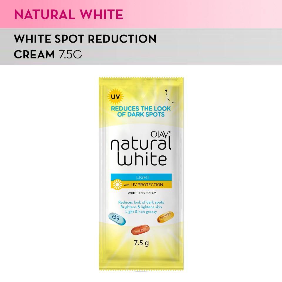 Olay Facial Cream Natural White Light with UV 7.5g sachet