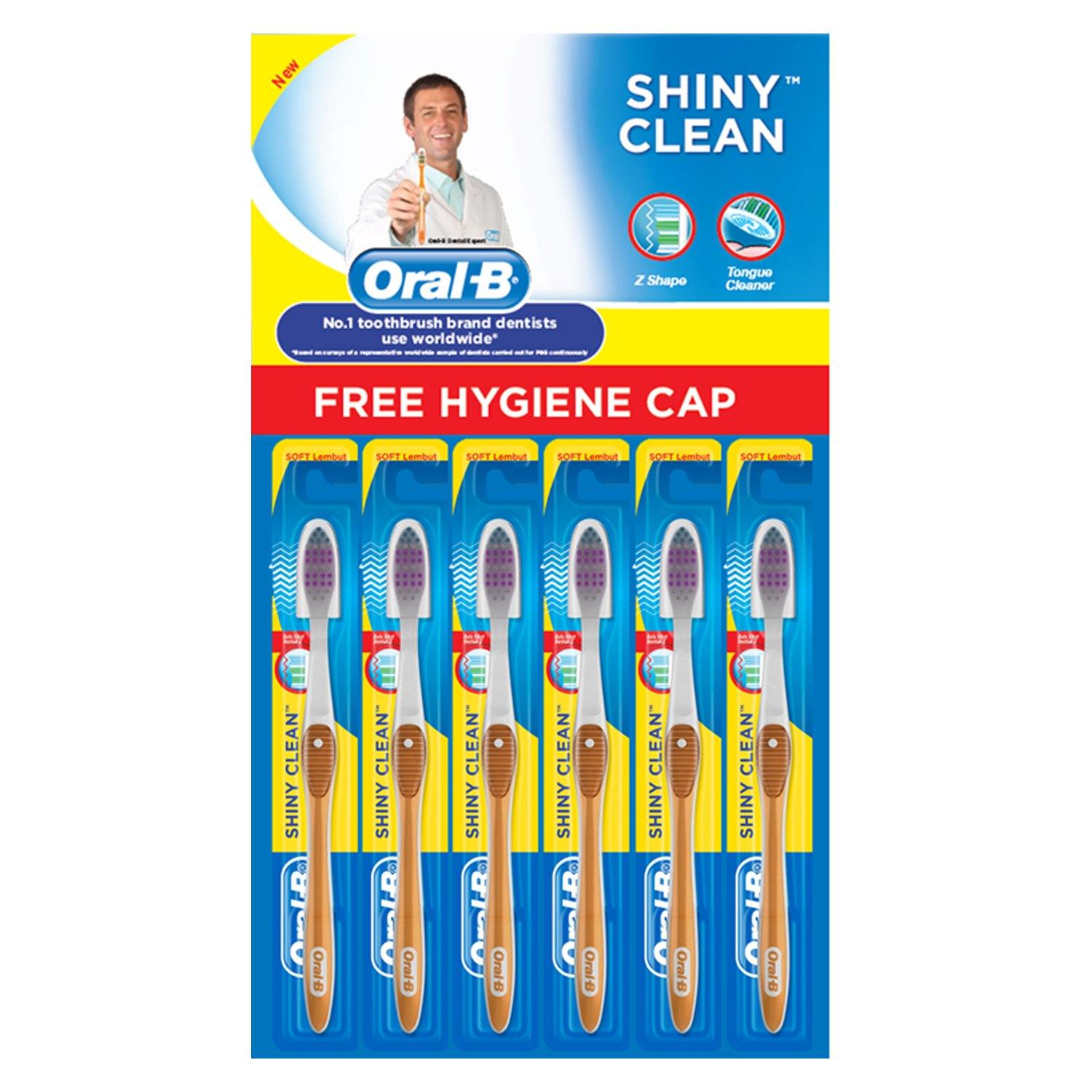 Buy Oral B Shiny Clean Medium Toothbrush - 6s Online | Southstar Drug