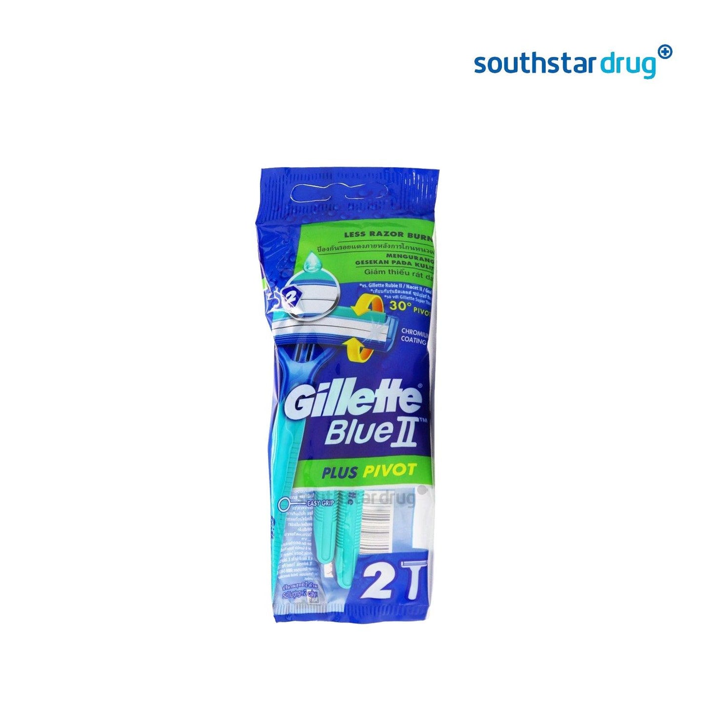 Gillette Blue II Plus Ultra Grip - 2s - Southstar Drug