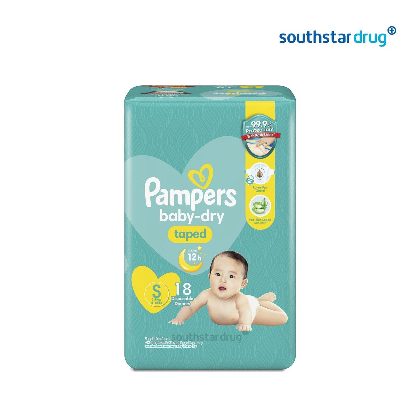 Pampers Baby Dry Diaper Small - 18s - Southstar Drug