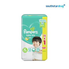 Pampers Baby Dry Diaper XL - 12s - Southstar Drug