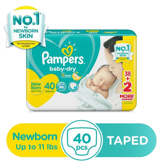 Pampers Baby Dry Newborn Diaper 40s - Southstar Drug