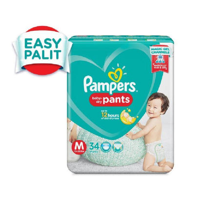 Pampers Baby Dry Diaper Pants Medium - 34s - Southstar Drug