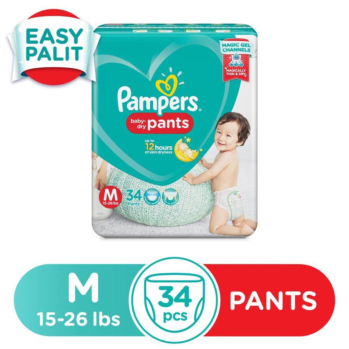 Pampers Baby Dry Diaper Pants Medium - 34s - Southstar Drug