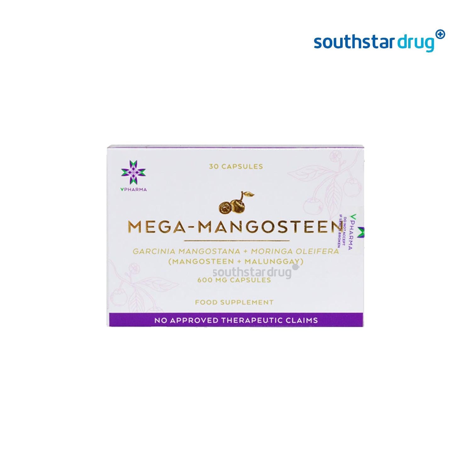 Mega - Mangosteen 600 mg Capsule - 30s - Southstar Drug