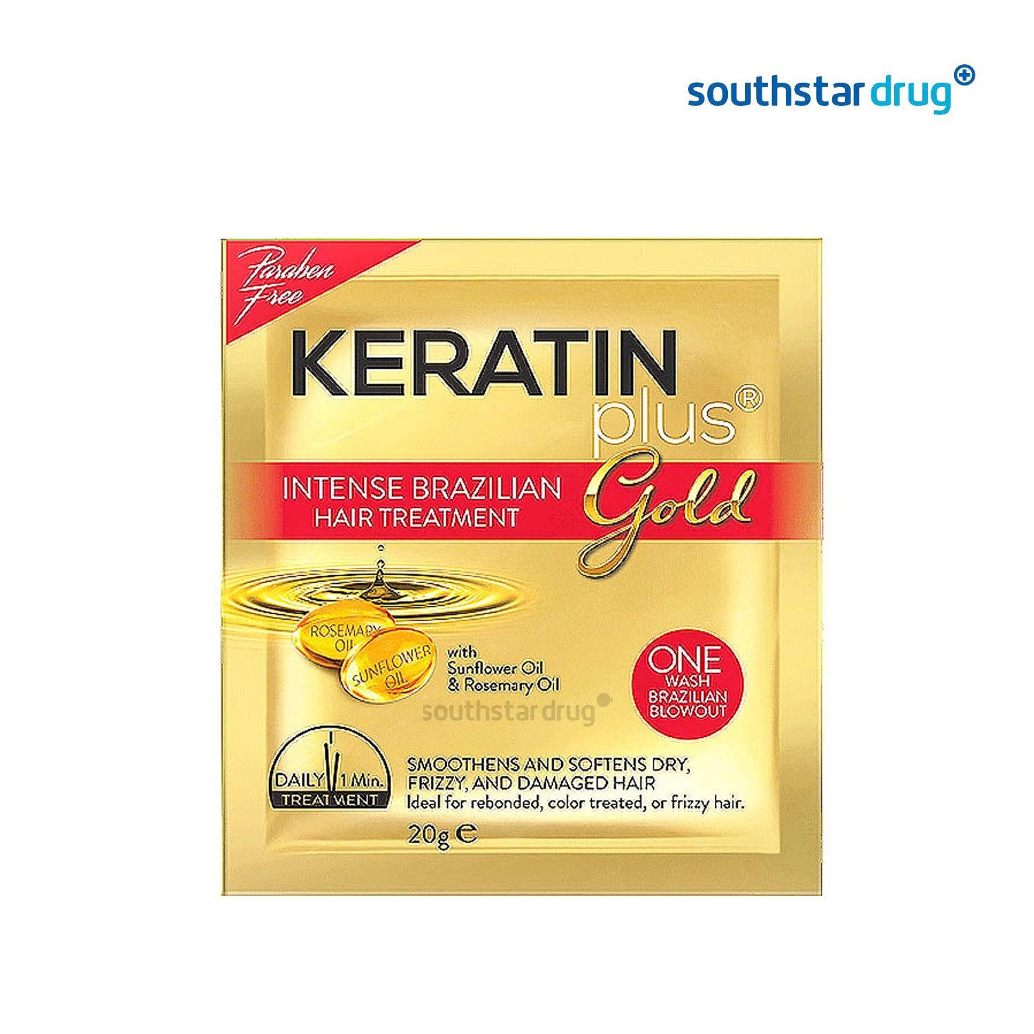 Keratin Plus Hair Treatment Gold 20g - 12s - Southstar Drug