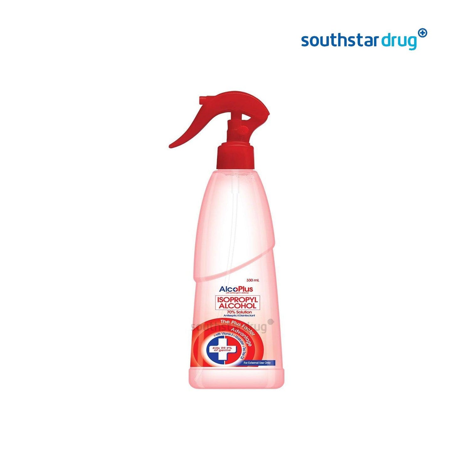 Alcoplus Spray 70% Solution Isopropyl Alcohol 330 ml - Southstar Drug