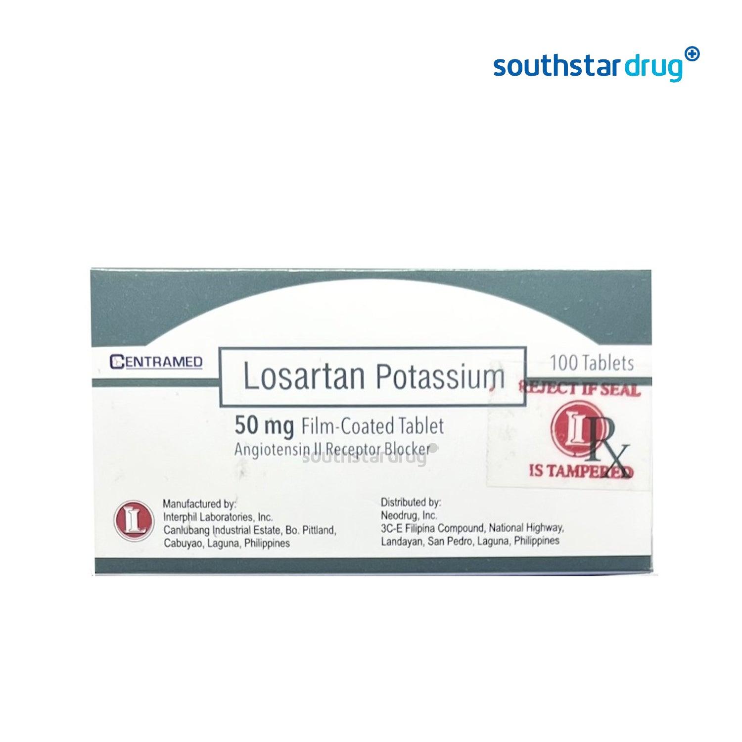 Rx: Centramed Losartan 50 mg Tablet - Southstar Drug