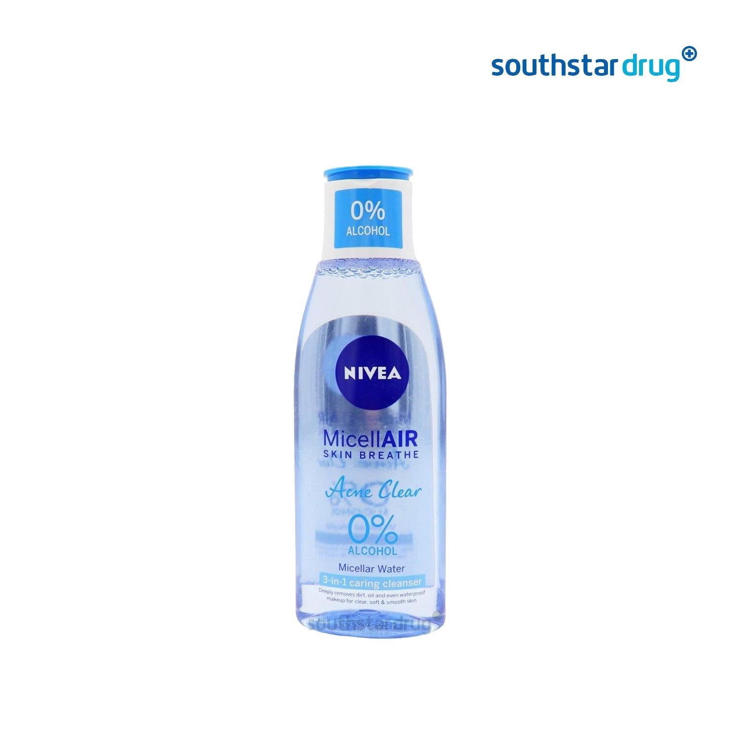 Nivea Acne Clear Micellair 0% Alcohol Cleanser 200 ml - Southstar Drug