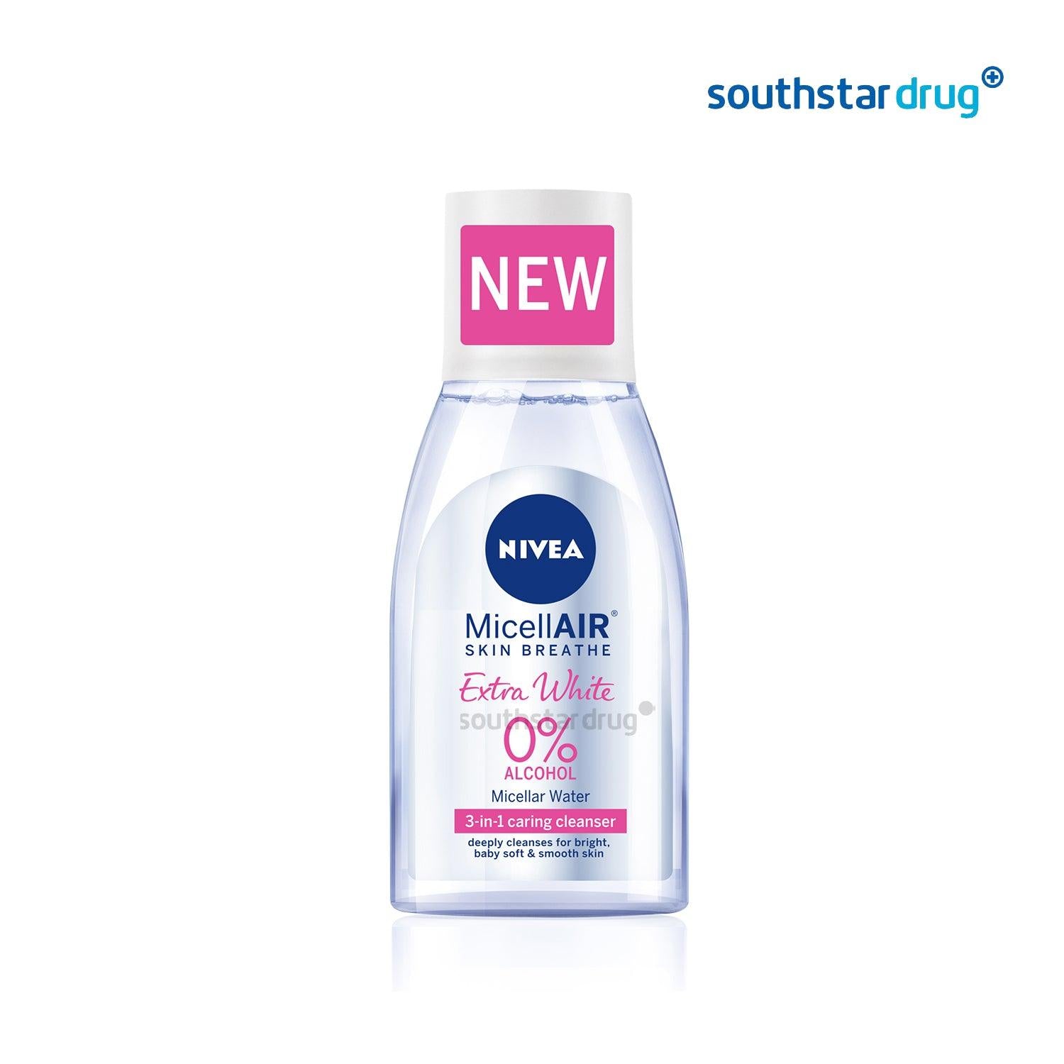 Nivea Face Cleanser Extra White MicellAir 125ml - Southstar Drug