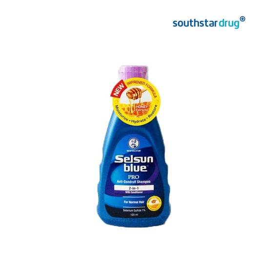 Selsun Blue Pro Normal Hair Anti-dandruff Shampoo 2 in 1 120 ml - Southstar Drug