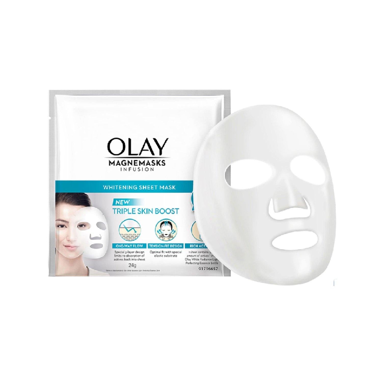 Buy Olay Skin Magnemasks Infusion Whitening Sheet Mask 24 g Online |  Southstar Drug