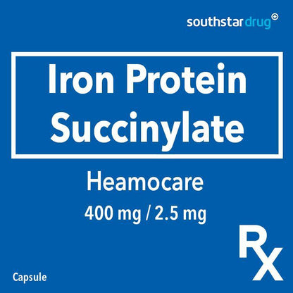 Rx: Heamocare 400 mg / 2.5 mg Capsule - Southstar Drug