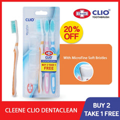 Cleene Clio Denta Clean Buy 2 Plus 1 Toothbrush - Southstar Drug