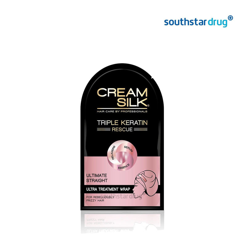 Creamsilk Triple Keratin Rescue Ultra Treatment Hair Wrap Ultimate Straight 25 ml - Southstar Drug