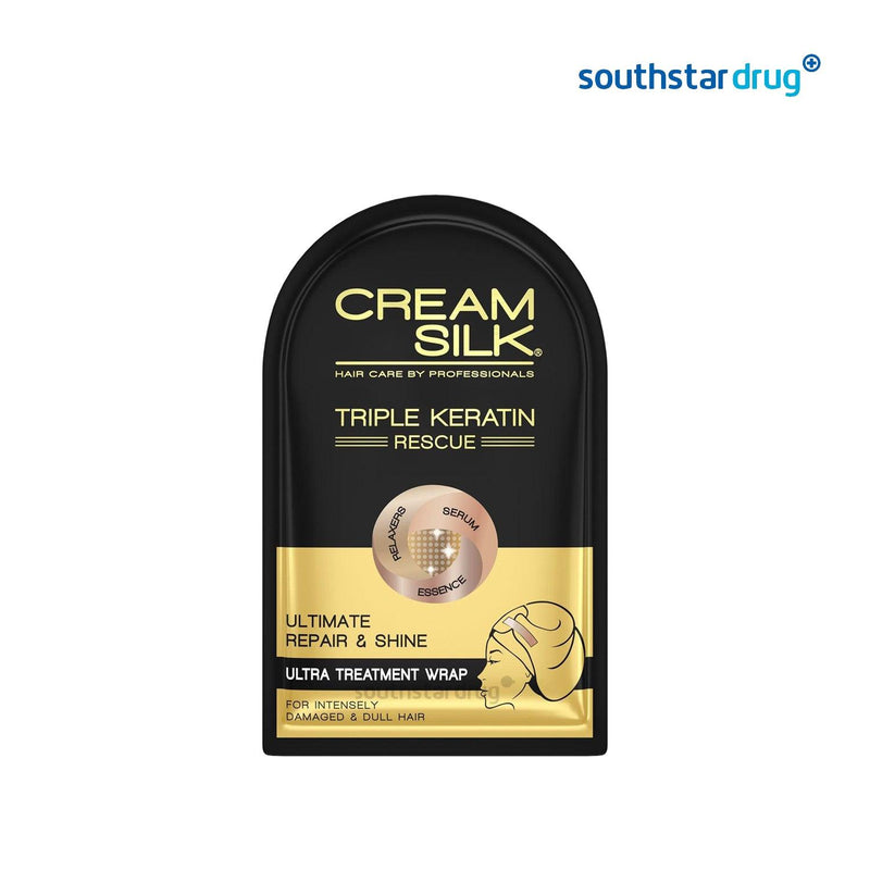 Creamsilk Triple Keratin Rescue Ultra Treatment Hair Wrap Ultimate Repair & Shine 25 ml - Southstar Drug