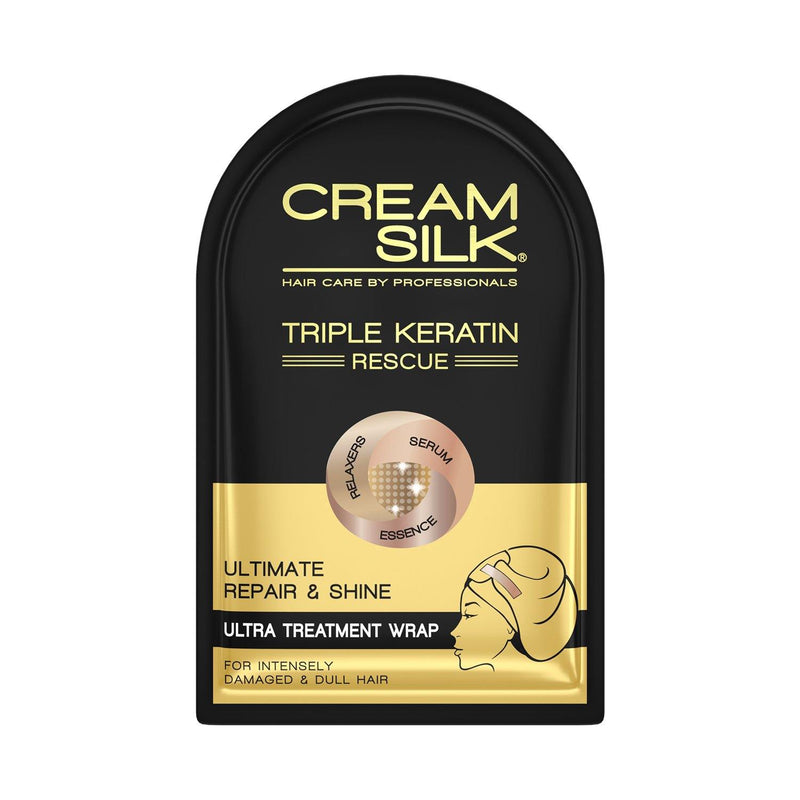 Creamsilk Triple Keratin Rescue Ultra Treatment Hair Wrap Ultimate Repair & Shine 25 ml - Southstar Drug
