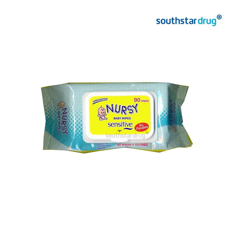 Nursy Baby Wipes Unscented - 90s - Southstar Drug
