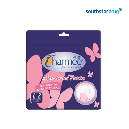 Charmee Menstrual Pads Large 2s - Southstar Drug