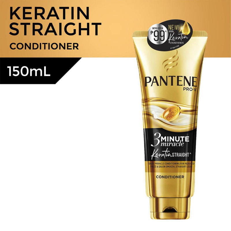 Pantene 3-Minute Miracle Keratin Straight Intensive Conditioner 150 ml - Southstar Drug