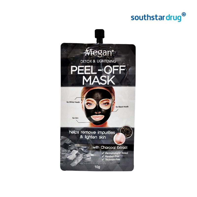 Megan Peel Off Clay With Charcoal Extract Mask 10 g - Southstar Drug