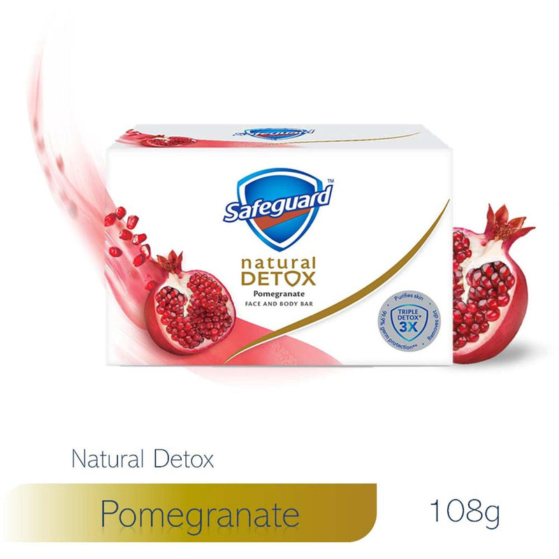 Safeguard Detox Face and Body Bar Pomegranate 108 g - Southstar Drug