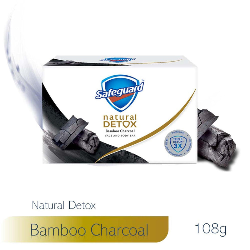 Safeguard Detox Face and Body Bar Charcoal 108 g - Southstar Drug
