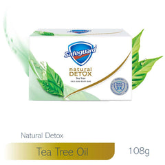 Safeguard Detox Face and Body Bar Tea Tree 108 g - Southstar Drug