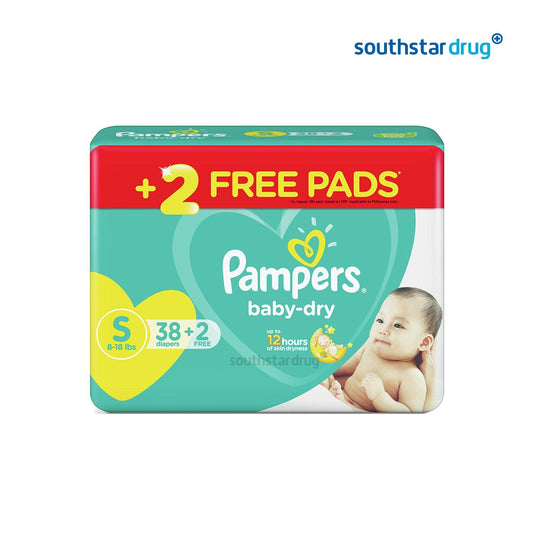 Pampers Baby Dry Value Pack Small Diaper - 40s - Southstar Drug