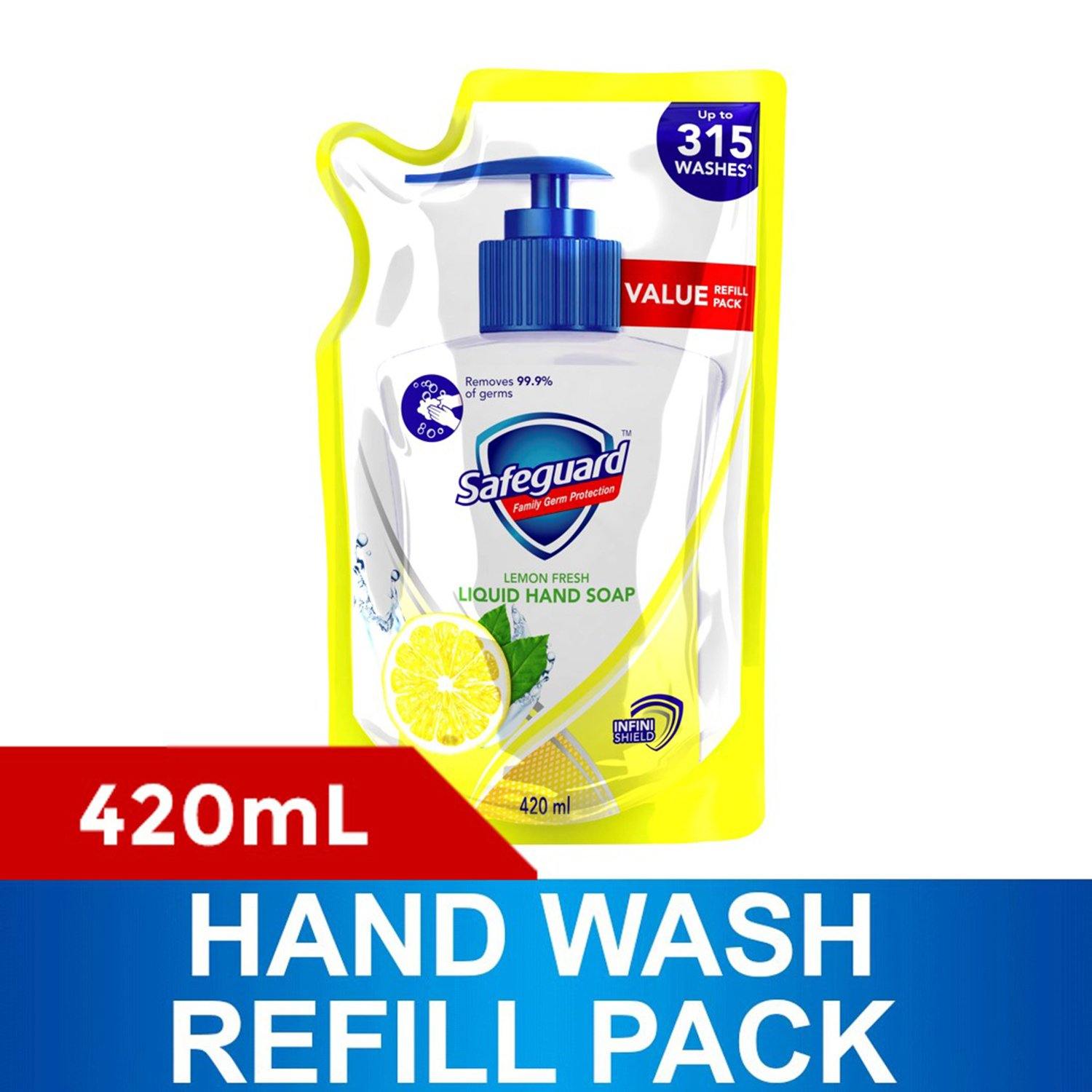 Safeguard Lemon Fresh Liquid Hand Soap Refill Pack 420 ml - Southstar Drug