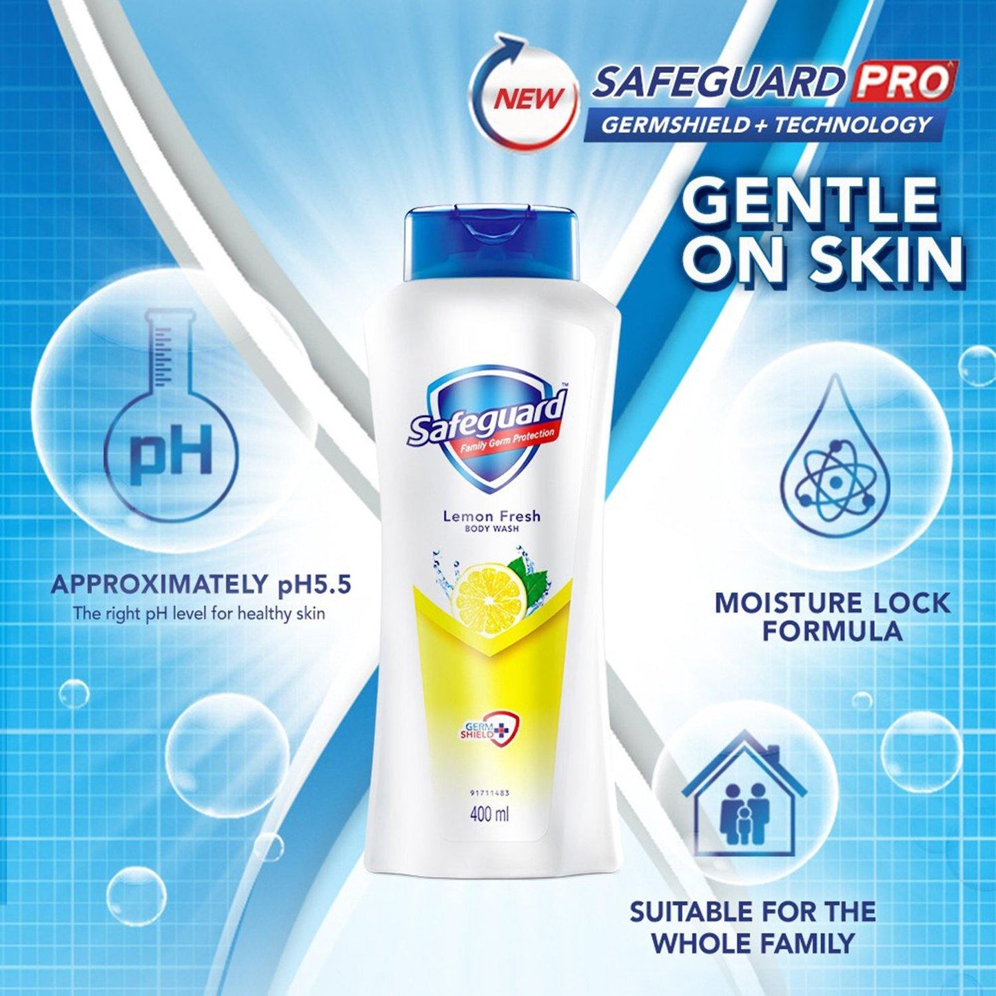 Safeguard Lemon Fresh Body Wash 400 ml - Southstar Drug