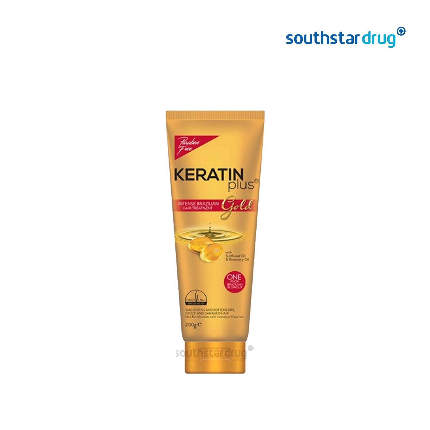 Keratin Plus Intense Brazilian Gold Hair Treatment 170 g - Southstar Drug