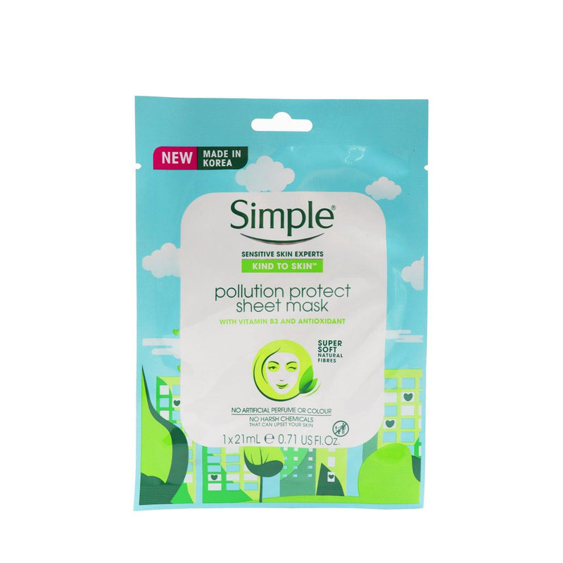Simple Pollution Protect Sheet Mask 21 ml - Southstar Drug